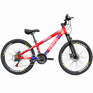 Bicicleta Aro 26 VIKINGX TUFF25 Vermelha
