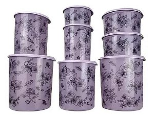 Tupperware Pda/bea Instantanea Mágica Floral Com 8 Peças.