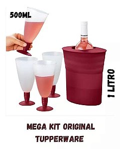 Murano portagarrafa+4 Taças Longas(5pçs)