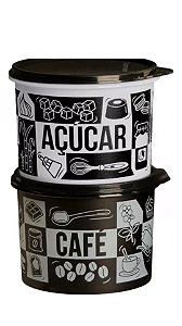 Kit Pote Açúcar E Café Tupperware-Pop Box