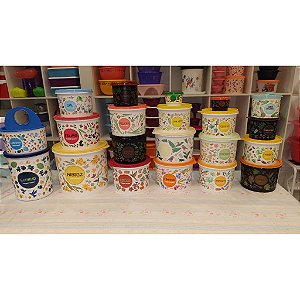 Linha Floral Tupperware de Mantimentos