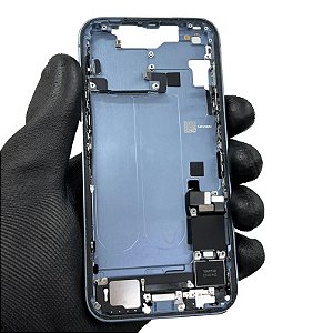 CARCAÇA IPHONE 14 AZUL ORIGINAL COMPLETA TOP