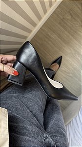 Scarpin Mavie Preto salto 5cm