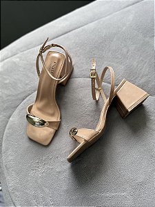 Sandália Silvia (5cm ) Creme