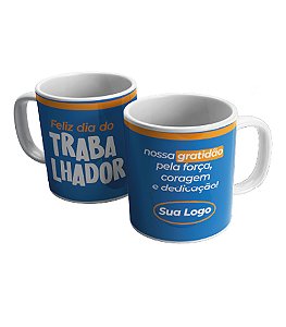 Caneca Cerâmica 300ml - Dia do Trabalhador