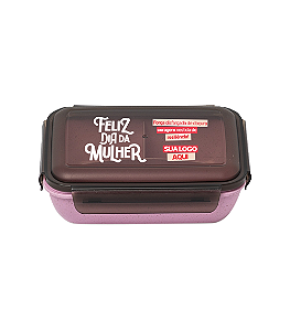 Kit Marmita Fibra Bambu - Dia da Mulher