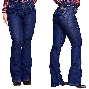 CALÇA FEMININA FLARE MULA ROSA
