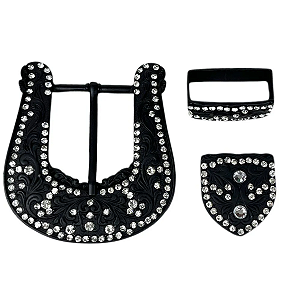 Conj Fivela e Ponteira Strass Paul Western