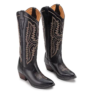 Bota Country Feminina Cano Longo LoneStar Dojoao