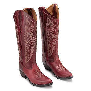 Bota Country Feminina Cano Longo LoneStar Dojoao