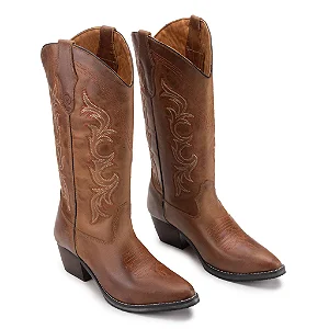 Bota Country Feminina Cano Longo LoneStar Dojoao