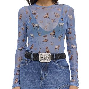 Blusa Tule Selff Western