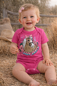 BODY MALHA M C BABY RANCH Feminino Pink