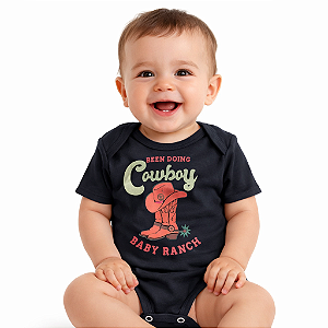 Body Malha M/C Baby Ranch M Preto