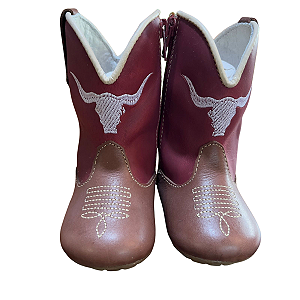 Texana Baby Bili Bilu - Látego Telha/Napa Fóssil Vermelho