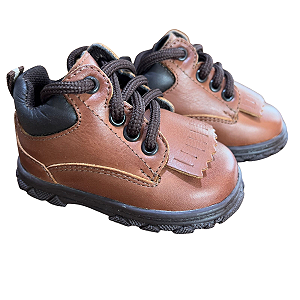 Tênis Bili Bilu Inf. Franja Couro Castor