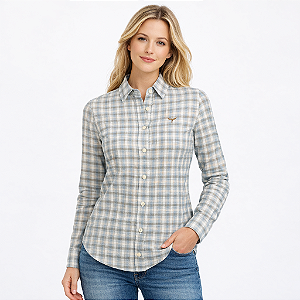 Camisete Moiadeiros XD M/L Azul-Cinza