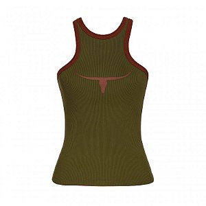 Regata Moiadeiros Dallas Off Musgo Viés Marrom