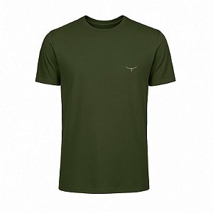 Camiseta Moiadeiros Básica Verde Militar