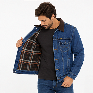 Jaqueta Jeans Wrangler Forro Flanela (Importada)