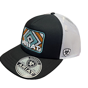 Bone Ariat Importado PRETO/BRANCO