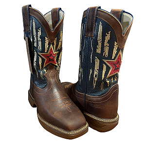 Texana DGO Botas Red Dog Azul Marinho Tougher Mustang