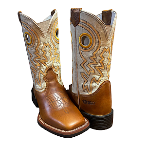 Texana DGO Botas Canela/Marfim Flex