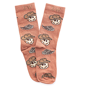 Meia Kids Zenz Western Rodeo Rose - Coleção Cavallo