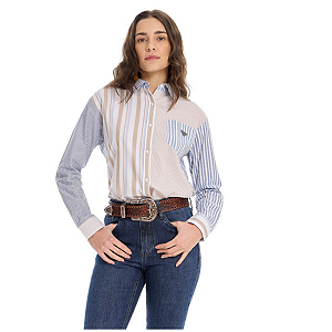 Camisa Fem Listrada Selff Western