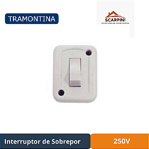 Interruptor de Sobrepor 1 Tecla Simples 250 V - Tramontina