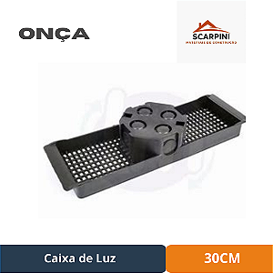 Caixa de Luz 30cm Preta P/ Laje - Onça