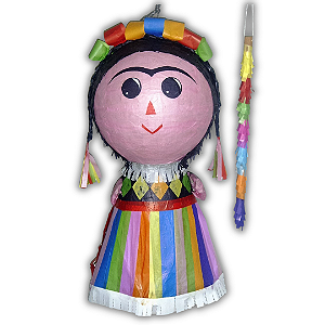 Pinhata personalizada com bastão de segurança - Frida Maria