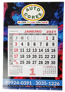 Calendário Parede 25x35CM