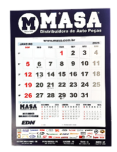 Calendário Parede 27x37CM