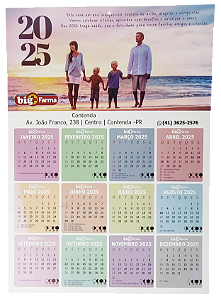 Calendário Parede 31x43CM