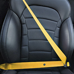 Cinto de Segurança Amarelo - Kit para 5 lugares.