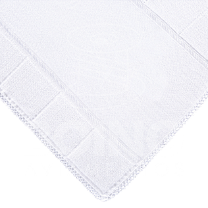 Fralda Nicoli Crochê Pt Mabber 80cm x 130cm - Branco