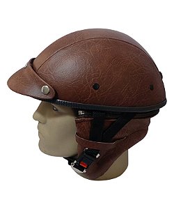 Capacete Coquinho Scooter Elétrica Custom Vintage Ccc091