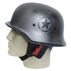 Capacete Militar Custom Chopper Scooter Moto Harley M34107