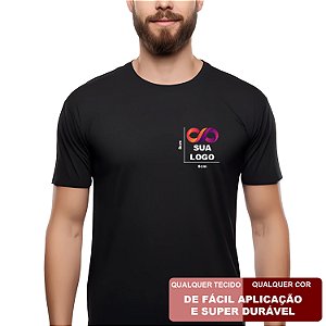 Kit Logotipos 8x8cm Termocolantes para Roupas  Empresa Uniforme