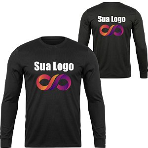 Camisa Camiseta Manga Longa Personalizada