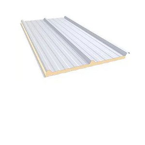 Telha Termo Acústica Galvalume PIR 30mm Trapézio Superior 0,38mm   - M2