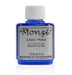 MONZI LIMPA PRATAS - O BRILHO QUE VOCÊ E SUA PRATA MERECEM! - 35ML