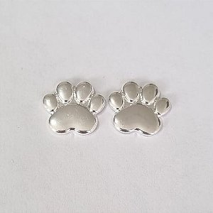 BRINCO FOLHEADO A PRATA COM 50 MILÉSIMOS + VERNIZ DIAMOND PATINHA PET 15MM PRBR000651