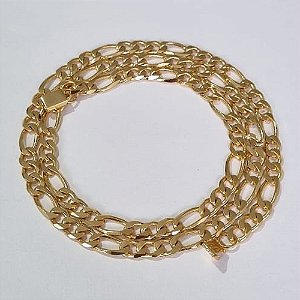 CORRENTE DE OURO 5 MILÉSIMOS+ VERNIZ CATAFORÉTICO 58CM 3X1 LARGURA 5MM FECHO GAVETA OUCR000017
