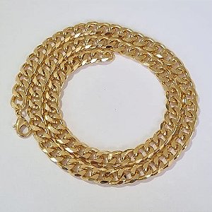CORRENTE DE OURO 5 MILÉSIMOS+ VERNIZ CATAFORÉTICO 55CM LARGURA 7MM FECHO LAGOSTA OUCR000035