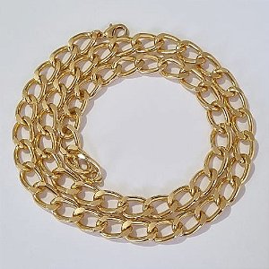 CORRENTE DE OURO 5 MILÉSIMOS+ VERNIZ CATAFORÉTICO 60CM LARGURA 8MM FECHO LAGOSTA OUCR000036