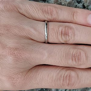 ALIANÇA EM AÇO INOXIDÁVEL 316L LISA 2MM (VALOR UNITÁRIO) ACAL000029