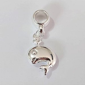 BERLOQUE FOLHEADO A PRATA COM 50 MILÉSIMOS + VERNIZ DIAMOND BALEIA 12MM (UNIDADE) PRBQ000152