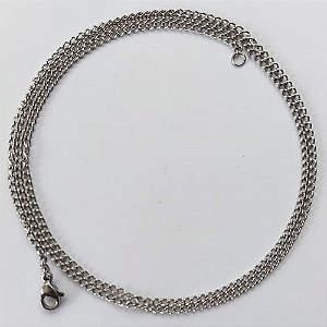 CORRENTE EM AÇO INOXIDÁVEL - TAMANHO 45CM - LARGURA 1,9MM - FECHO LAGOSTA - COMPOSIÇÃO: AÇO INOXIDÁVEL ACCR000090